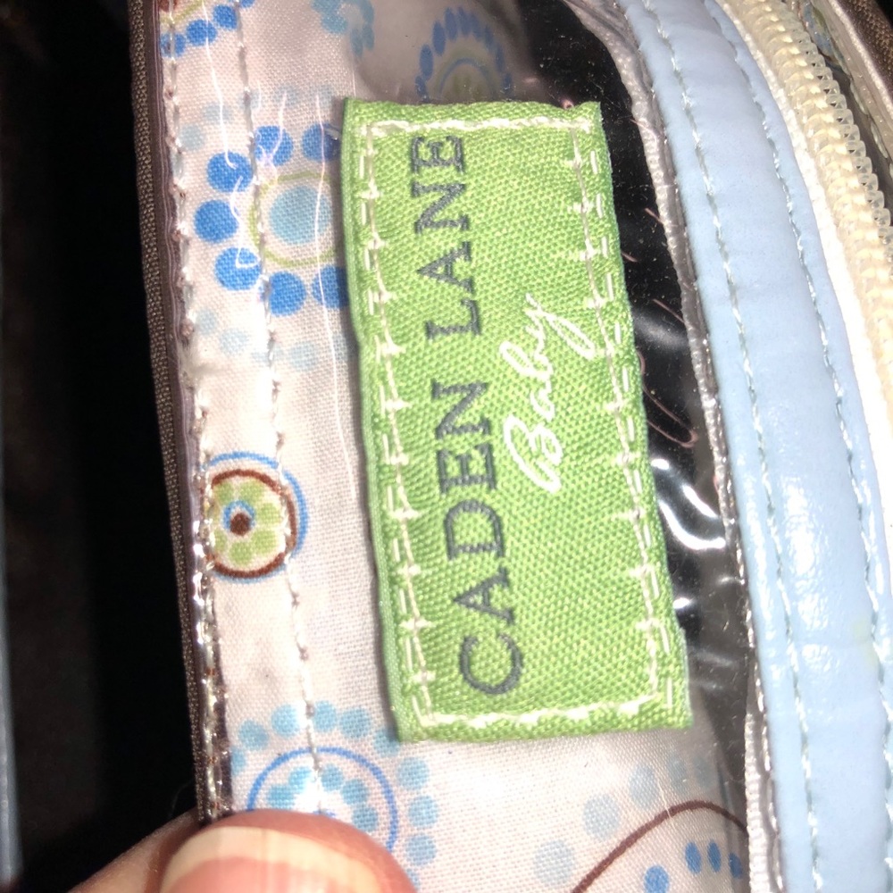 Caden Lane Baby Satchel Bag Brown/Blue XL - Picture 8 of 16